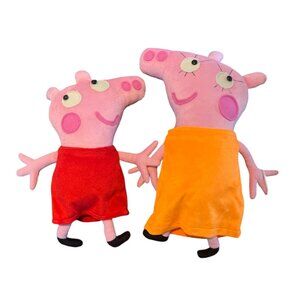 COPY - PEPPA PIG 12" & MOMMY PIG 15" Plush Dolls